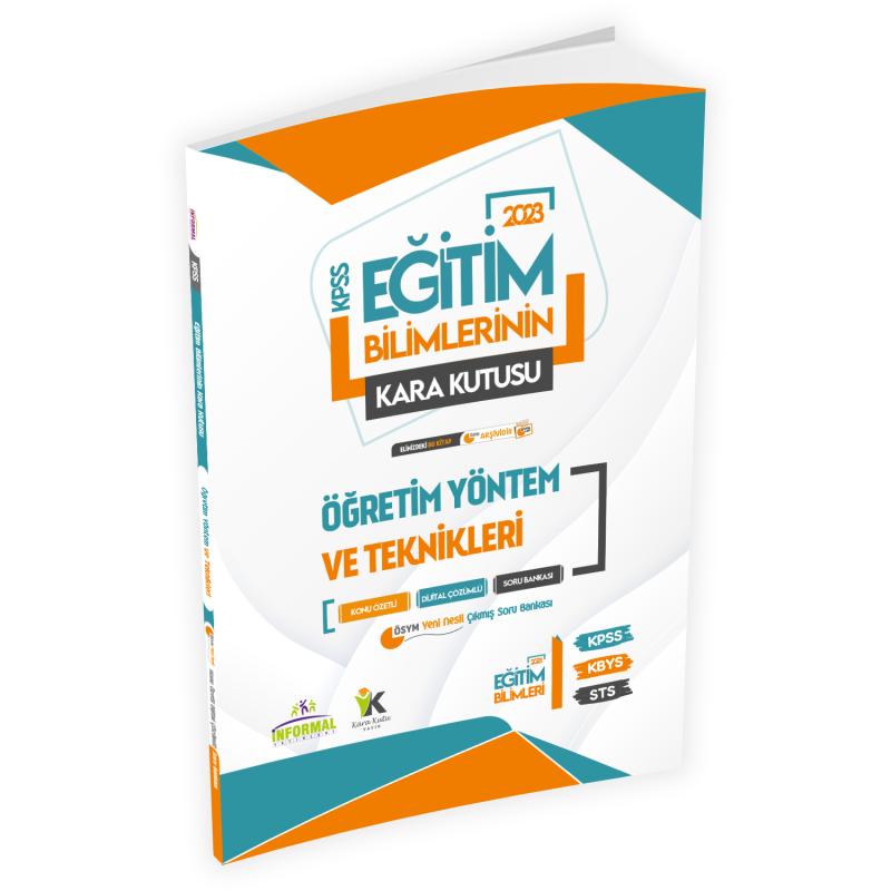 2023 Eğitim Bilimlerinin Kara Kutusu ÖĞRETİM YÖNTEM ve TEKNİKLERİ Konu Özetli D.Çözümlü Soru Bankası