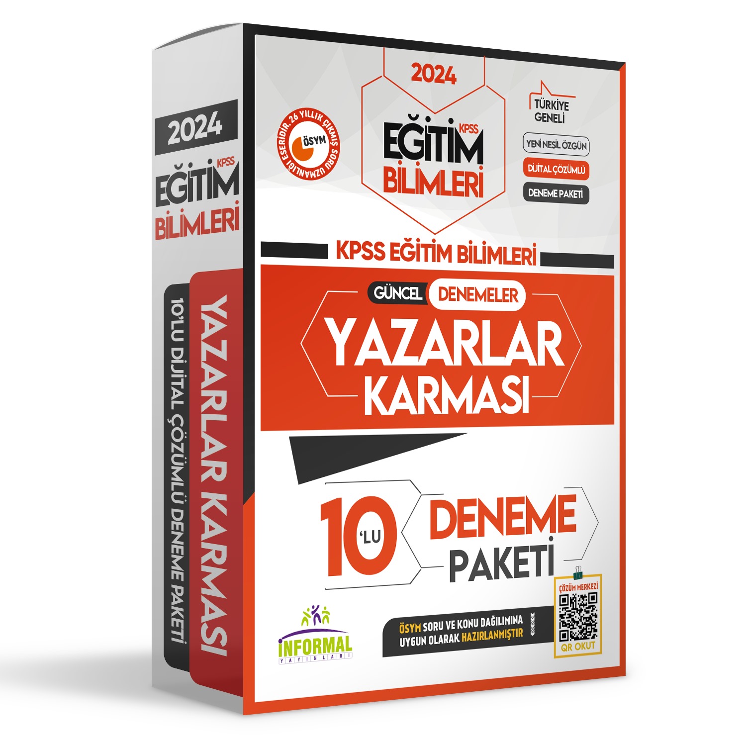 2024 KPSS Eğitim Bilimleri Yazarlar Karması Türkiye Geneli Kurumsal 10lu D. Çözümlü Paket Deneme