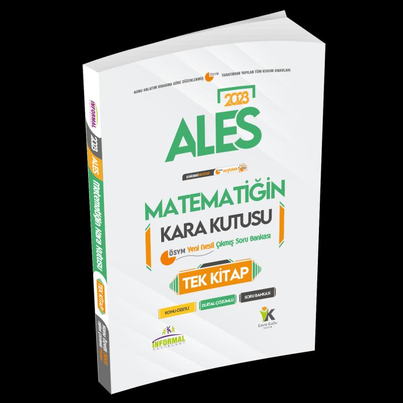 2023 ALES Matematiğin Kara Kutusu TEK KİTAP Dijital Çözümlü Konu Özetli ÖSYM Çıkmış Soru Bankası