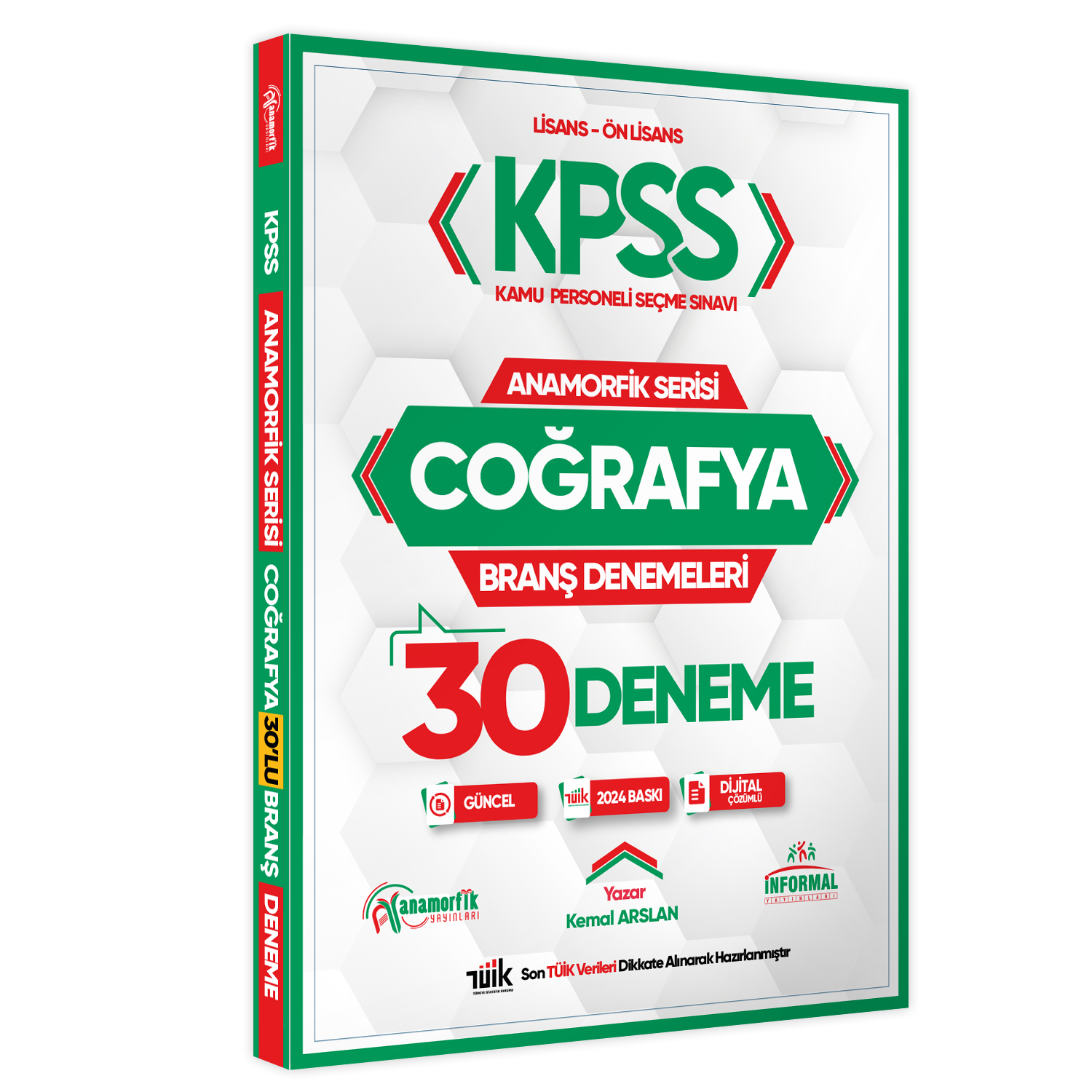 2024 KPSS Anamorfik Serisi Coğrafya 30lu Branş Denemesi YENİ SON TÜİK VERİLERİ EKLİ Dijital Çözümlü