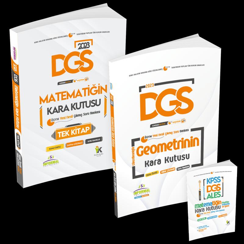 DGS Matematik TEK KİTAP ve Geometrinin Kara Kutusu Konu Ö.D.Çözümlü Çıkmış Soru Bankası Seti