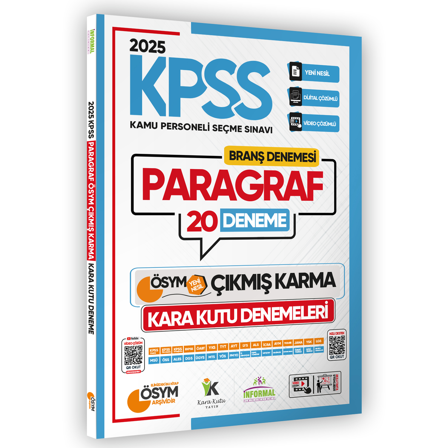 2025 KPSS Lisans Paragraf 20li Deneme Sınavı ÖSYM Çıkmış Soru Havuzu Video ve PDF Çözümlü