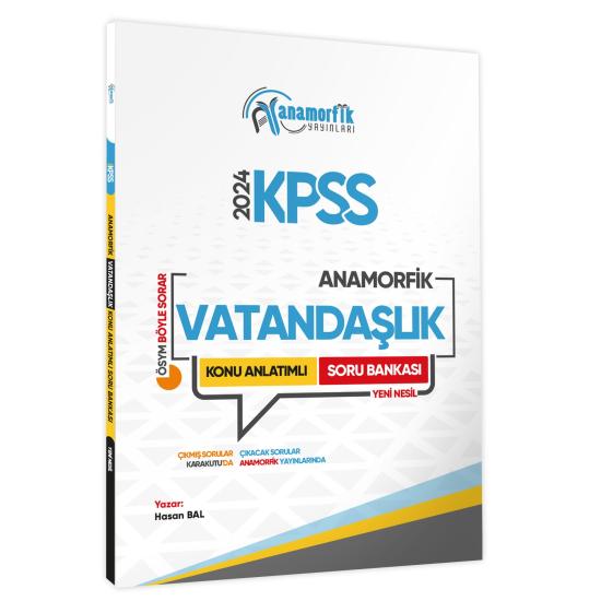 2024 KPSS Anamorfik Vatandaşlık Soru Bankası Yeni Müfredat Konu Anlatımlı