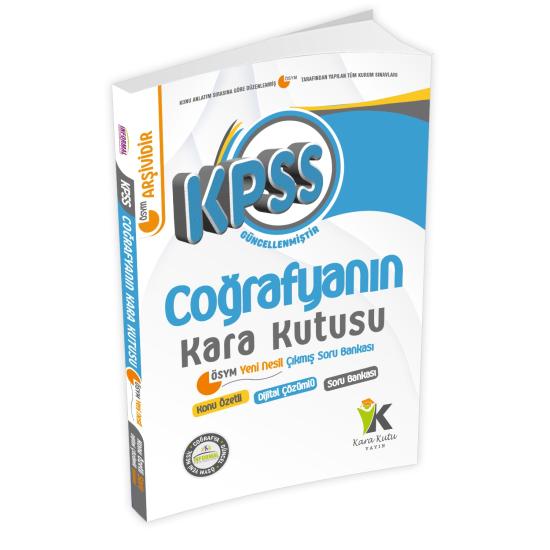 2023 KPSS Coğrafyanın Kara Kutusu Konu Özetli Dijital Çözümlü ÖSYM Çıkmış Soru Havuzu Bankası