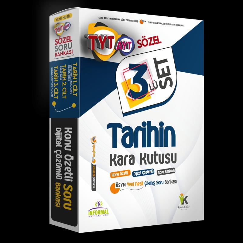 2023 TYT SÖZEL Tarihin Kara Kutusu 3lü  D.Çözümlü Konu Özetli ÖSYM Çıkmış Soru Bankası PAKET SETİ